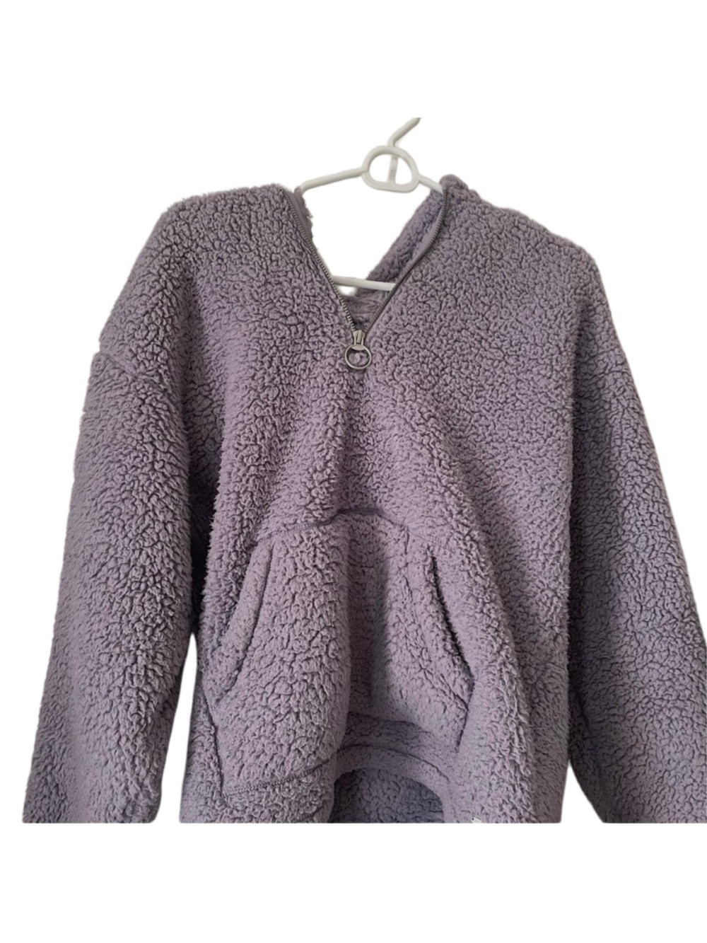Hollister Oversized Half-Zip Sherpa Hoodie